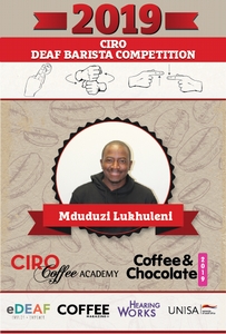 Mdu is a Ciro Deaf Barista competition alumni, having won the 2017 competition and placing second the following year. With his passion for coffee, Mdu strives to mentor current and future competitors.  You can find Mdu pouring Latte art at the Old Mutual coffee bar, where you will likely get a shared joke along with your morning coffee.
