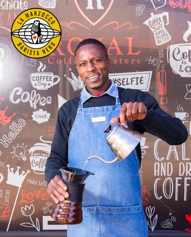 Barista Hero: Meet Ayibongwe 'Brian' Moyo of Royal Coffee Roasters - <p>Congratulations to Ayibongwe 'Brian' Moyo of Royal Coffee Roasters who received the most votes in Gauteng and won the title (and amazing prizes) for being La Marzocco's Barista Hero of Gau...</p>