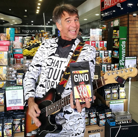 Gino Caffe - A most entertaining coffee! - <p>Gino Fabbri is one of South Africa's most loved entertainers. Hailing from Gqebs (PE!) he is  a musician, comedian, actor and all-round entertainer.  He is also an avid coffee lover...</p>
