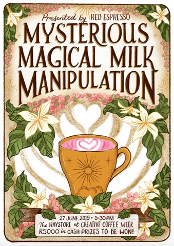 Mysterious Magical Milk Manipulation! - <p>

Introducing the Mysterious Magical Milk Manipulation competition.  Presented by Red Espresso and Coffee Magazine with sponsors Milk Lab, Jersey Cow Company, ReCup ZA, Equipment Cafe, Imp...</p>
