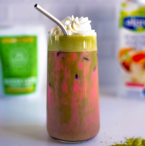 Recipe: Iced Strawberry Infused Matcha with Red Espresso - <p>

Recipe developed by Vernon and Simóne, who are Vegan Lifestyle Bloggers from The Leaf Eaters  in collaboration with red espresso®, everyone had so muc...</p>