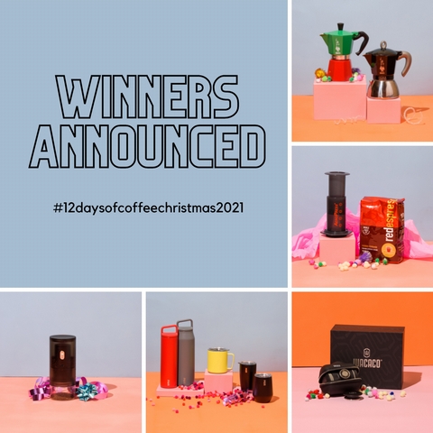 WINNERS ANNOUNCED: #12daysofcoffeechristmas2021 - <p>

Congratulations to all the lucky winners and thank you to everyone who entered over the last two weeks. One of our favourite parts of running this competition on social media is hearing all your c...</p>