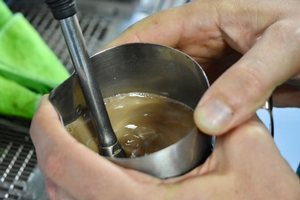 The Choc flavoured soya looks unusual in the jug, but it steams so well and tastes great.