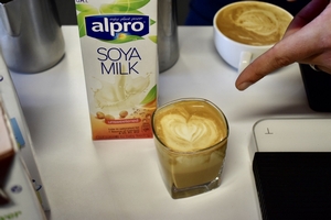 The unsweetened soya was a favourite!