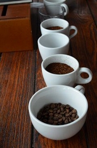 The washing station is an integral part of producing quality coffee from a harvest, like the beans pictured here.