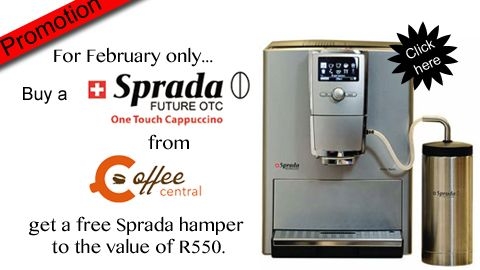 Sprada and CoffeeCentral promotion - Click here to take advantage of this once-off February special.