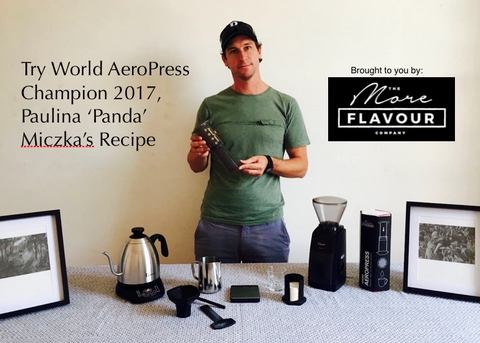 World AeroPress Champion Recipe with The Coffee Magazine - Watch the video! We replicated World Aeropress Champ, Paulina "Panda" Mizcka's recipe.